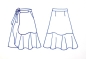Preview: Pattern wrap skirt CESAR 2