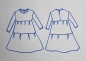 Preview: Schnittmuster langes Stufenkleid NOMI