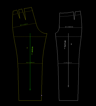 DAMEN Grundschnitt Standardhose
