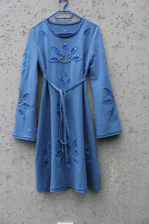 Schnittmuster Jerseykleid BLAU  von Youtube Tutorial