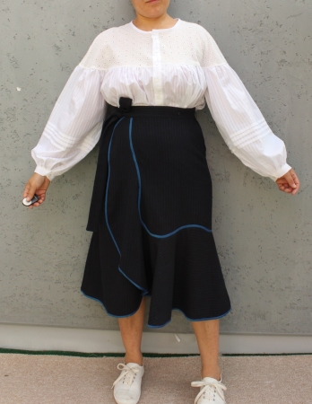 Pattern wrap skirt CESAR 2