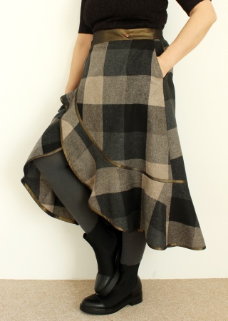 Pattern wrap skirt JACKSON