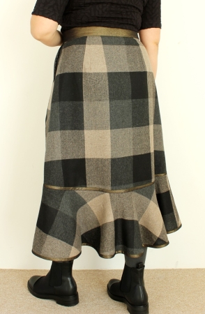 Pattern wrap skirt JACKSON