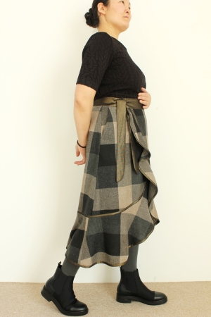 Pattern wrap skirt JACKSON