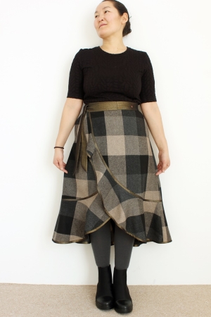 Pattern wrap skirt JACKSON
