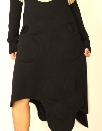 Pattern jersey dress BUTTERFLY