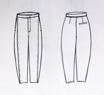 Pattern baggy pant GEORGIA