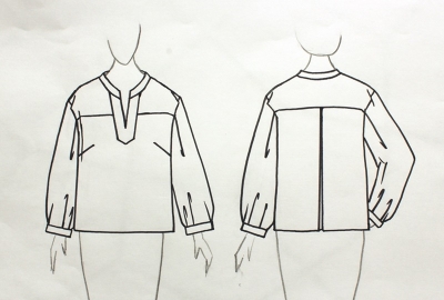 Pattern sommer blouse ULANBATOR