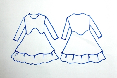 Schnittmuster Kleid BALLET