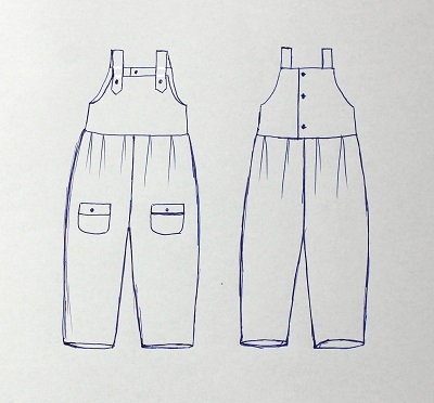 Schnittmuster Overallhose MAULWURF
