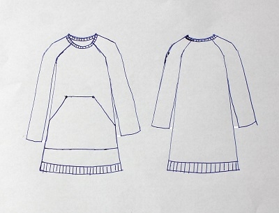 Schnittmuster Jerseykleid MAUS