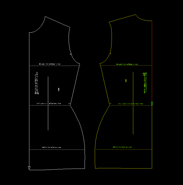 N0 - LADY Basic pattern for clothes from jersey ans knit