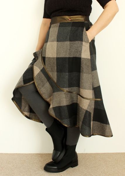 Pattern wrap skirt JACKSON