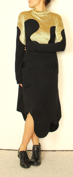 Pattern jersey dress BUTTERFLY