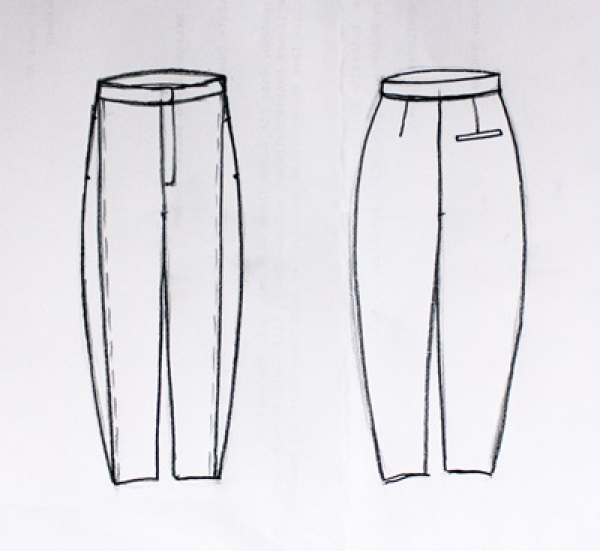 Pattern baggy pant GEORGIA