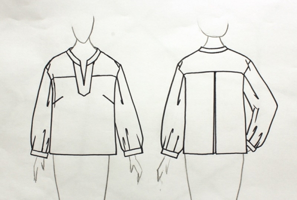 Pattern sommer blouse ULANBATOR