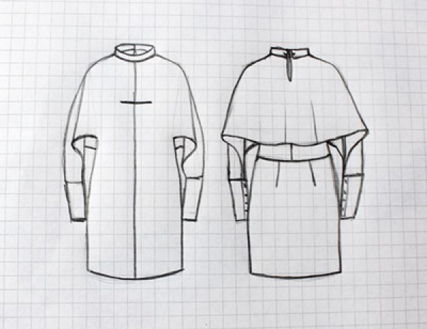 Pattern for experimental dress JAZZ