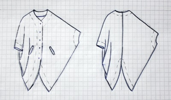 Pattern coat SNOW