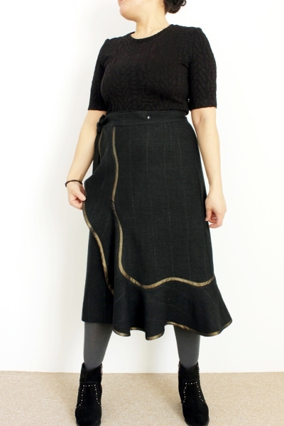 Pattern wrap skirt CESAR