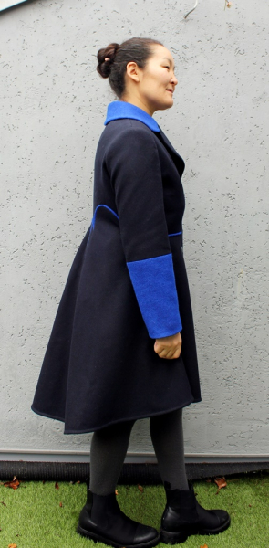 Schnittmuster für einen langen Mantel FEEL