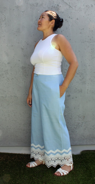 Schnittmuster komfortabler Hose BLUE