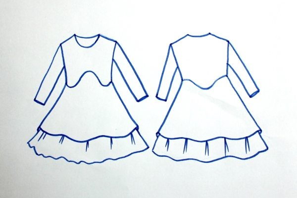 Schnittmuster Kleid BALLET