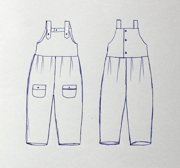 Schnittmuster Overallhose MAULWURF