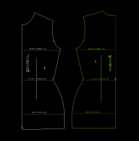 N0 - LADY Basic pattern for clothes from jersey ans knit