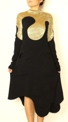 Pattern jersey dress BUTTERFLY